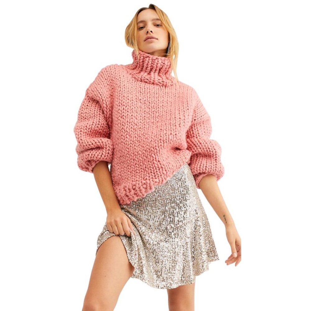 NWT Free People Trumpet Sequin Skirt